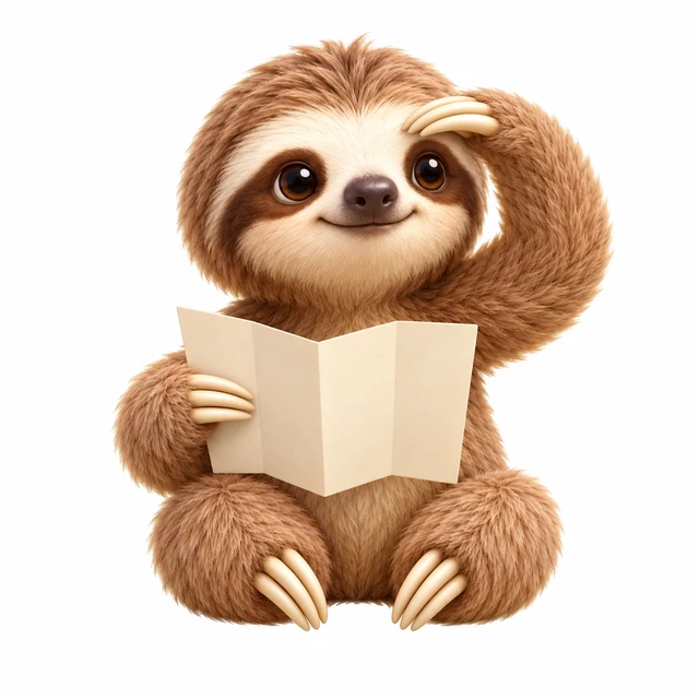 Slother’s sloth mascot looking for the next opening